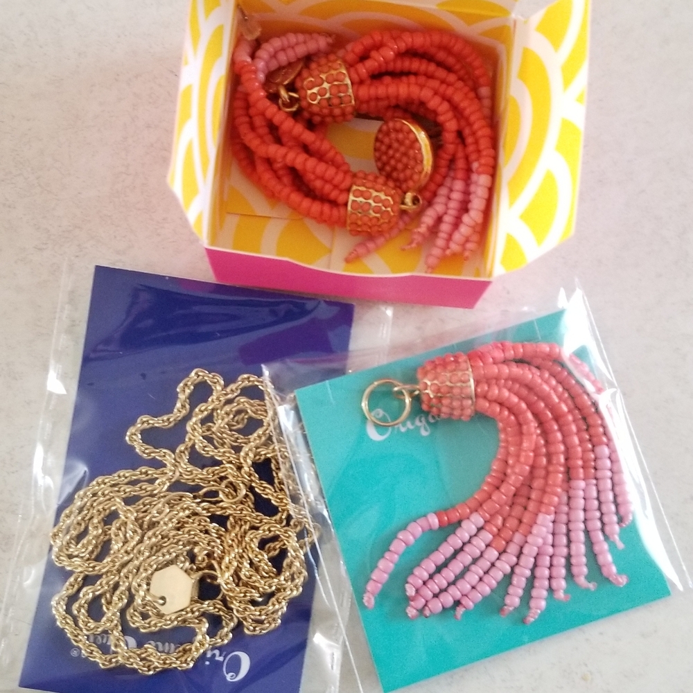 BNWT Origami Owl Let's Flamingle Set